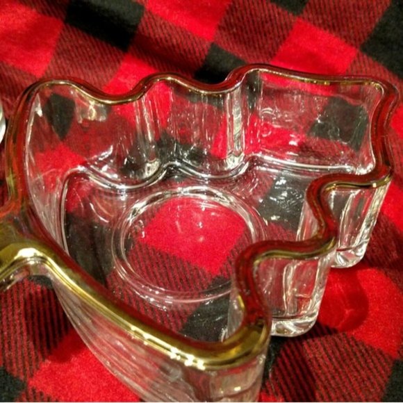 Vintage Indiana Glass Votive Holders, Candy/Nut Dishes Holiday Tree, Star & Bell - Picture 10 of 10